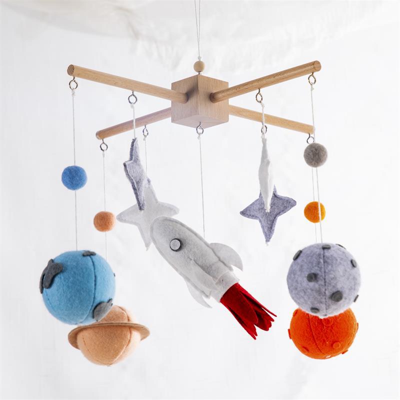 Nordic Felt Animal Mobile for Baby Crib and Stroller