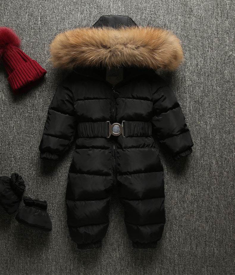 Baby Snowsuit Romper - One-Piece Down Outfit