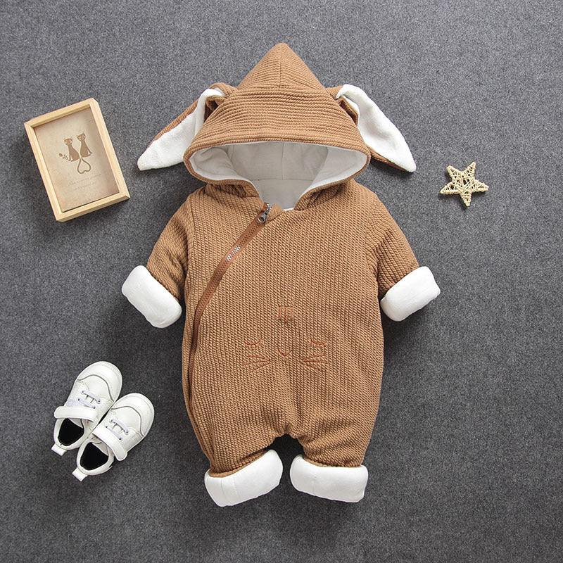 Baby Winter Romper Thick Cotton Outfit for Newborns