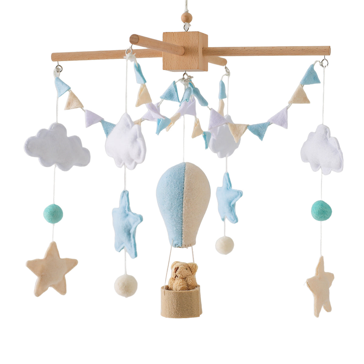 Nordic Felt Animal Mobile for Baby Crib and Stroller