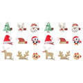 FRCOLOR 18 pcs Christmas baby hair clips christmas hair accessory Christmas Hair Clips Baby xmas hair clip barrettes for girls girl hair accessories hair rope fabric baby girl cosplay