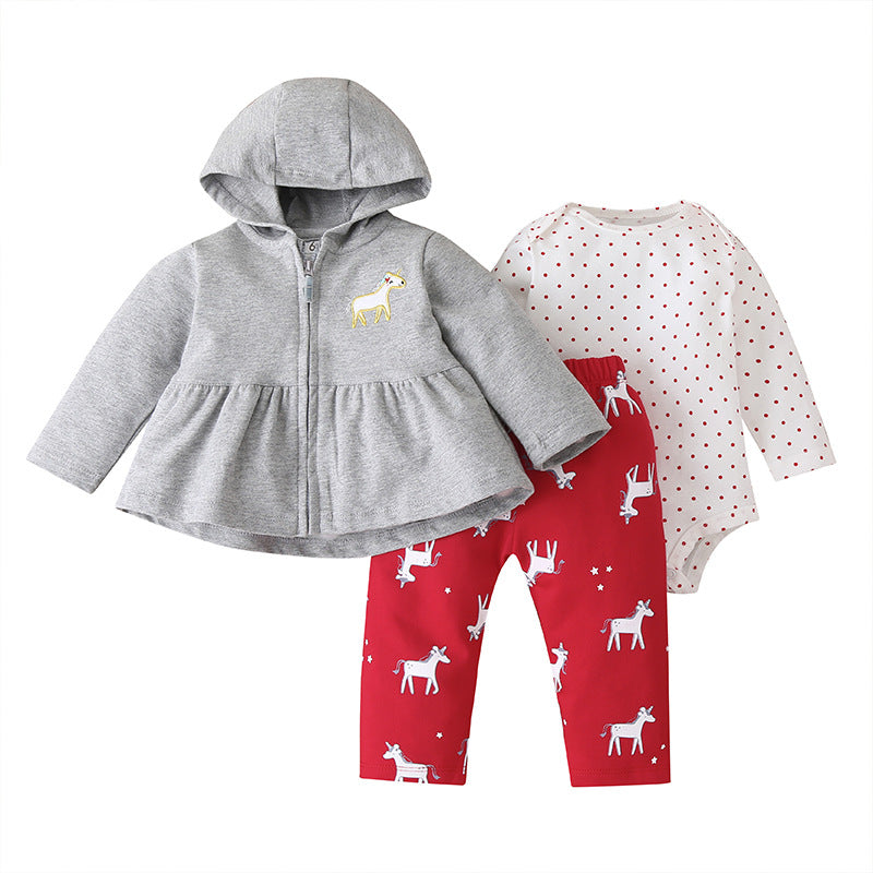2020 Autumn New Baby Kids Outfit Set with Hoodie