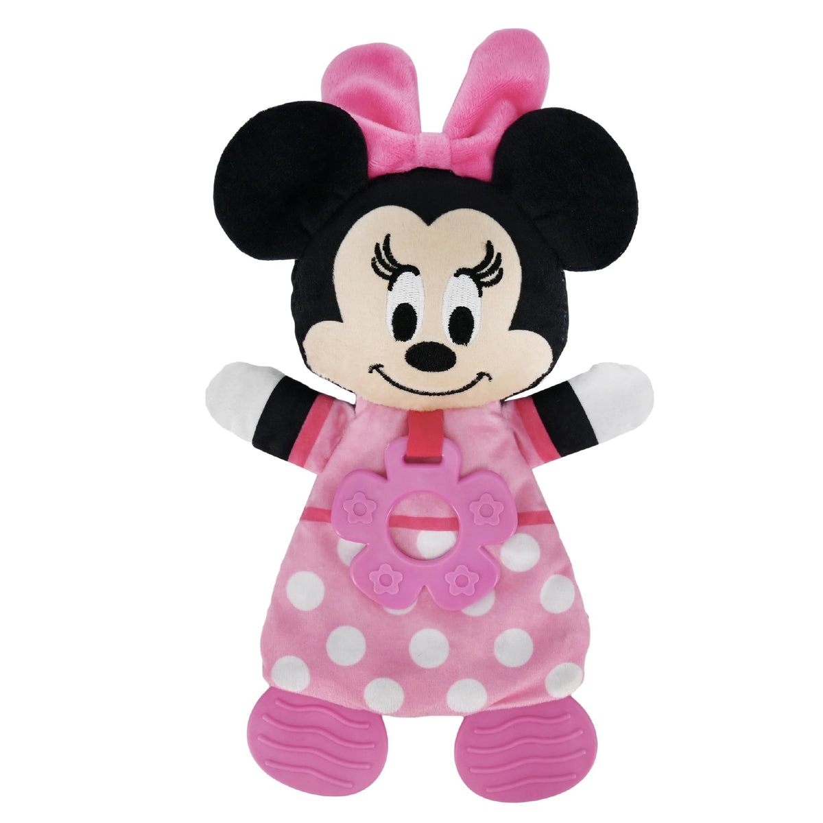 Kids Preferred Disney Baby Minnie Mouse Plush and Sensory Crinkle Teether Toys for Newborn Baby Boys and Girls 10 inches