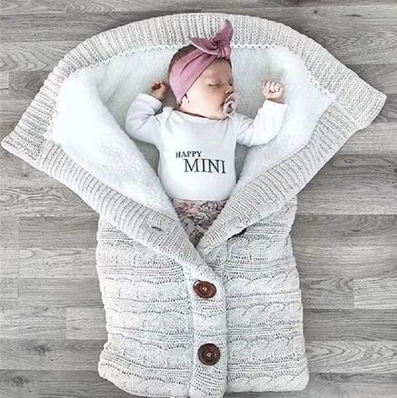 Autumn Winter Baby Stroller Sleeping Bag with Buttons