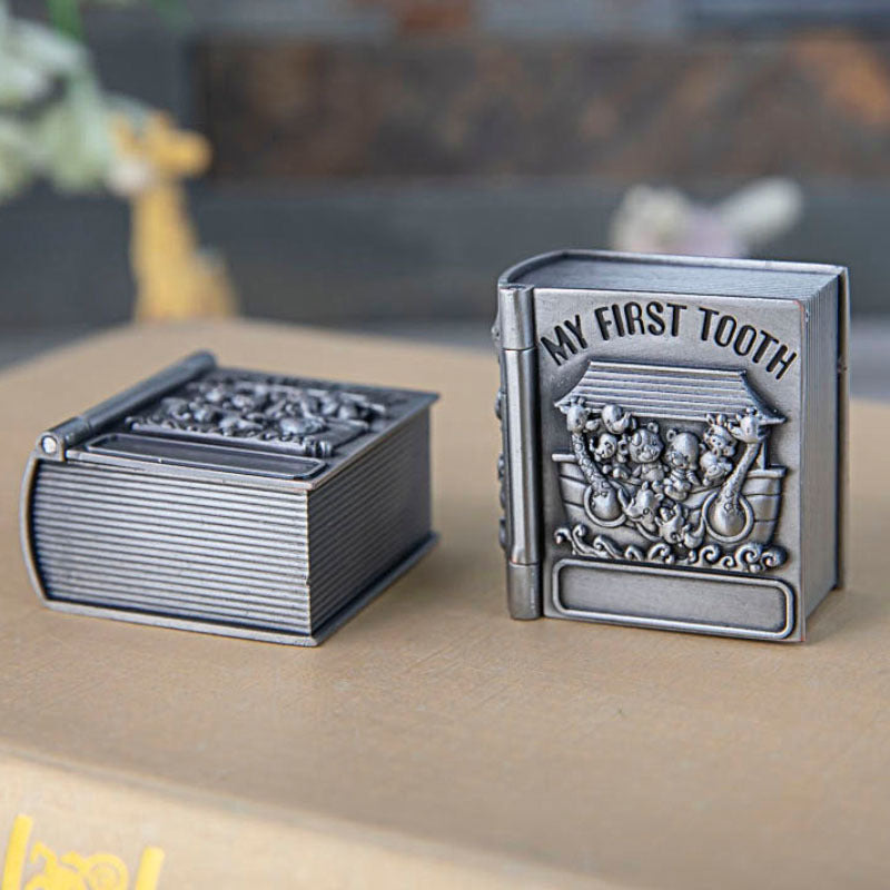 Metal Creative Baby Hair and Tooth Collection Box