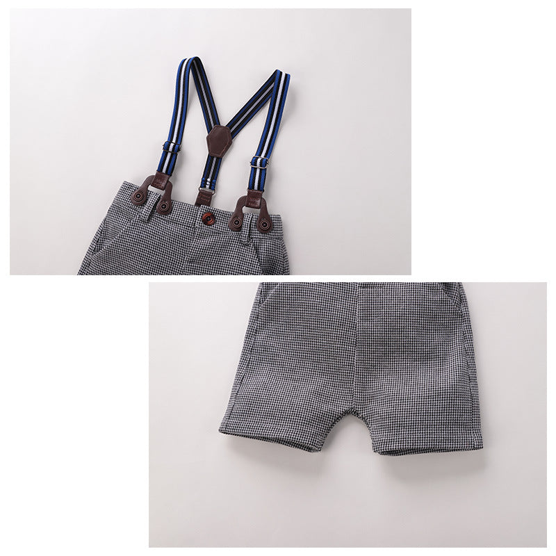 2020 Spring Baby Gentleman Outfit with Romper & Pants