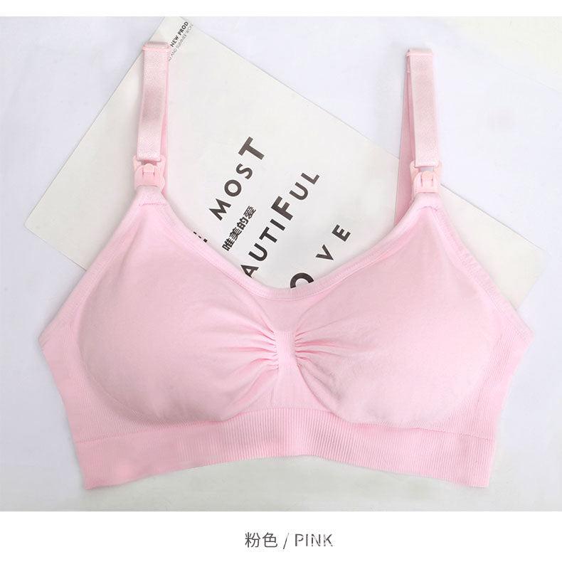 Seamless Nursing Bra for Maternity and Postpartum Use