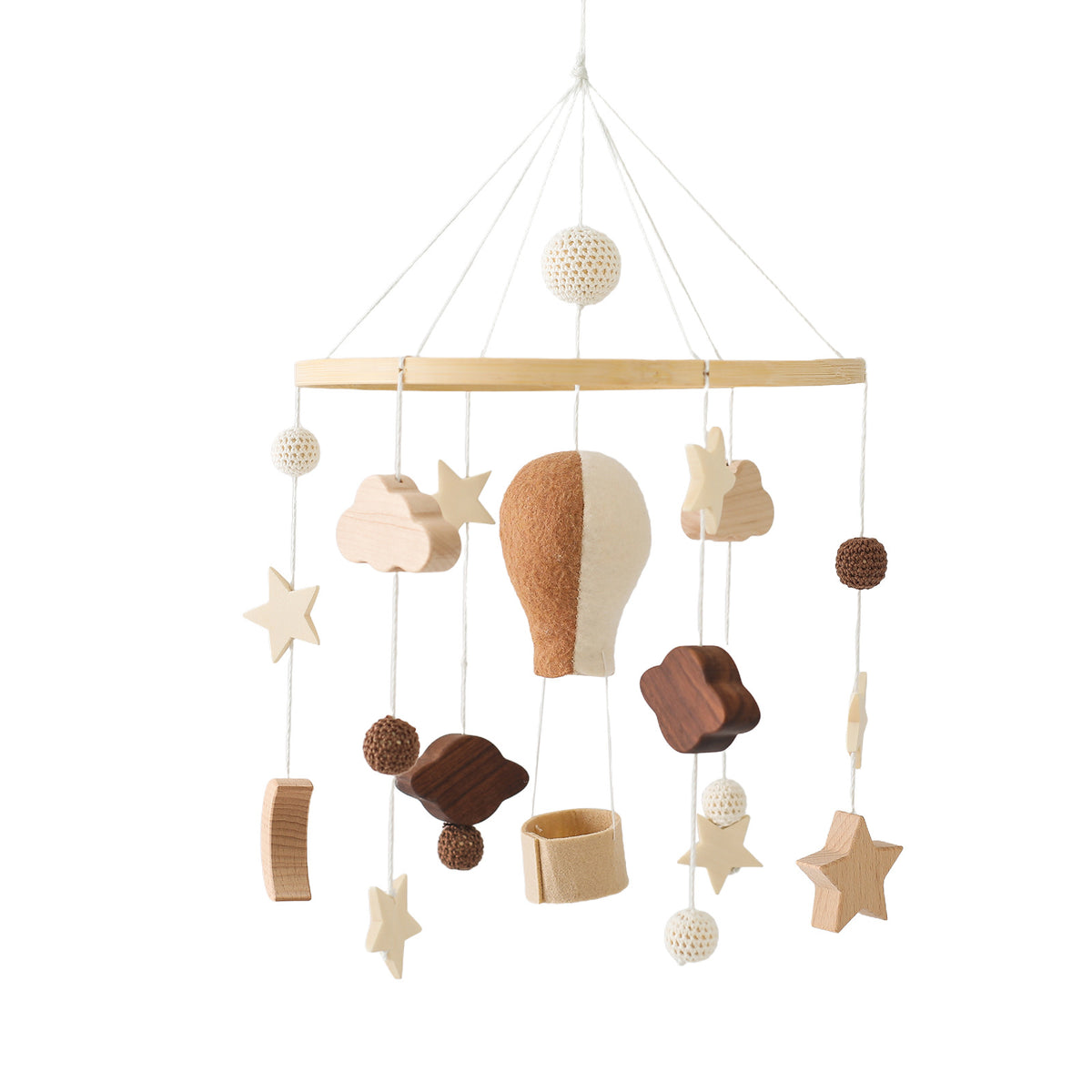 Nordic Felt Animal Mobile for Baby Crib and Stroller