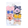 ikasus 12pcs Cute Baby Hair Band Colourful Floral Bow Headband Stretchy Nylon Hair Bands Beautiful Baby Hair Accessories Shower Gift